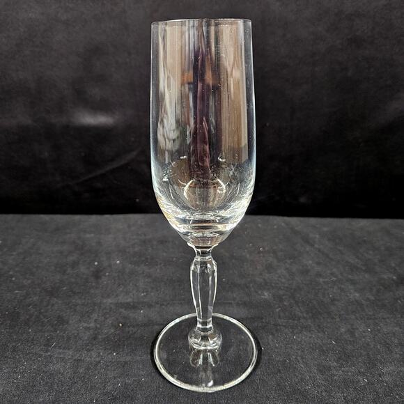 Carico Crystal Champagne Flute Single Glass 7.5" Wedding Collectible - Picture 1 of 6